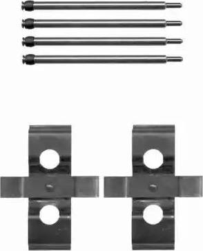 HELLA 8DZ 355 203-491 - Tarvikesarja, jarrupala inparts.fi