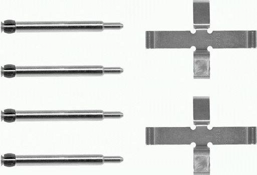 HELLA 8DZ 355 203-461 - Tarvikesarja, jarrupala inparts.fi