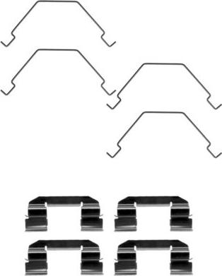 HELLA 8DZ 355 203-691 - Tarvikesarja, jarrupala inparts.fi