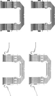 HELLA 8DZ 355 203-741 - Tarvikesarja, jarrupala inparts.fi