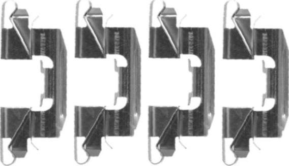 HELLA 8DZ 355 203-761 - Tarvikesarja, jarrupala inparts.fi