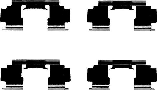 HELLA 8DZ 355 202-991 - Tarvikesarja, jarrupala inparts.fi