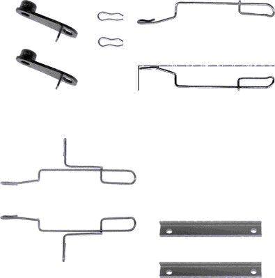 HELLA 8DZ 355 202-531 - Tarvikesarja, jarrupala inparts.fi