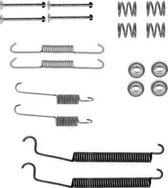 HELLA 8DZ 355 202-091 - Tarvikesarja, jarrukengät inparts.fi