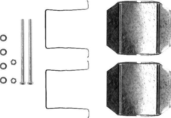 HELLA 8DZ 355 202-751 - Tarvikesarja, jarrupala inparts.fi