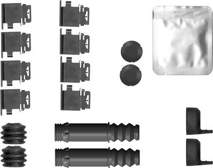 HELLA 8DZ 355 207-411 - Tarvikesarja, jarrupala inparts.fi