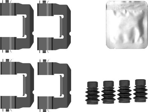 HELLA 8DZ 355 207-091 - Tarvikesarja, jarrupala inparts.fi