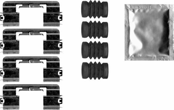 HELLA 8DZ 355 207-311 - Tarvikesarja, jarrupala inparts.fi