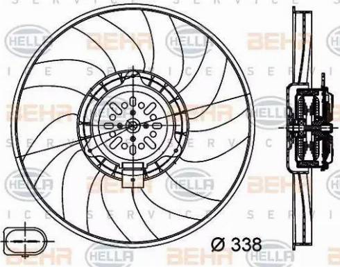 HELLA 8EW 351 044-361 - Tuuletin, moottorin jäähdytys inparts.fi