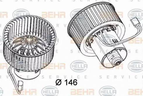 HELLA 8EW 351 040-231 - Sisätilapuhallin inparts.fi