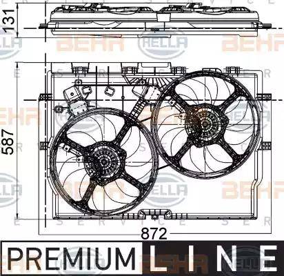 HELLA 8EW 351 041-431 - Tuuletin, moottorin jäähdytys inparts.fi