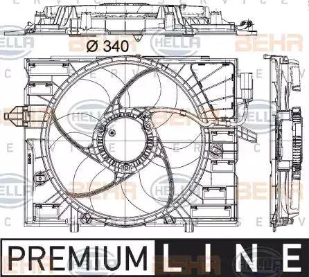 HELLA 8EW 351 043-071 - Tuuletin, moottorin jäähdytys inparts.fi