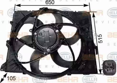 HELLA 8EW 351 043-251 - Tuuletin, moottorin jäähdytys inparts.fi