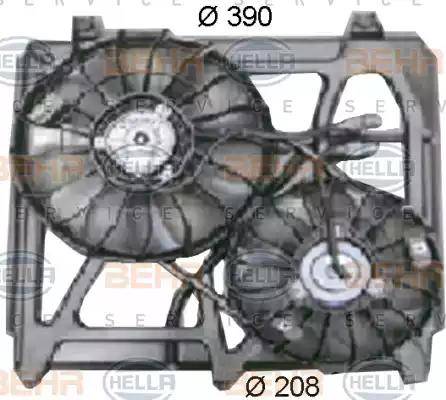 HELLA 8EW 351 034-501 - Tuuletin, moottorin jäähdytys inparts.fi