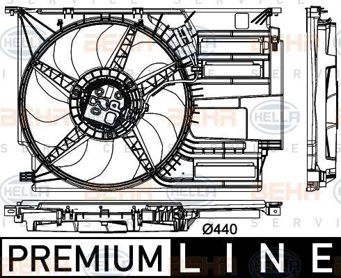 HELLA 8EW 351 151-091 - Tuuletin, moottorin jäähdytys inparts.fi