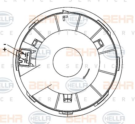 HELLA 8EW 351 151-021 - Sisätilapuhallin inparts.fi