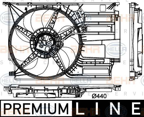 HELLA 8EW 351 151-101 - Tuuletin, moottorin jäähdytys inparts.fi