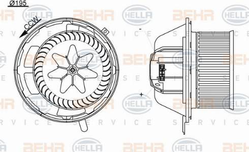 HELLA 8EW 351 104-791 - Sisätilapuhallin inparts.fi