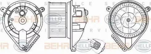 HELLA 8EW 351 304-041 - Sisätilapuhallin inparts.fi