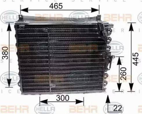 HELLA 8FC 351 035-191 - Lauhdutin, ilmastointilaite inparts.fi