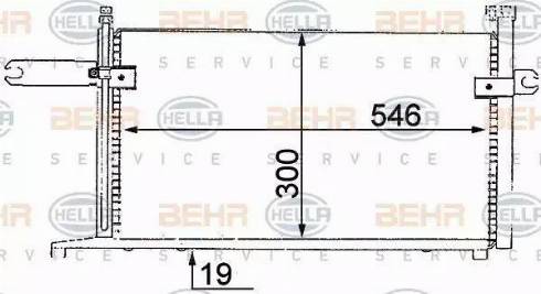 HELLA 8FC 351 038-411 - Lauhdutin, ilmastointilaite inparts.fi