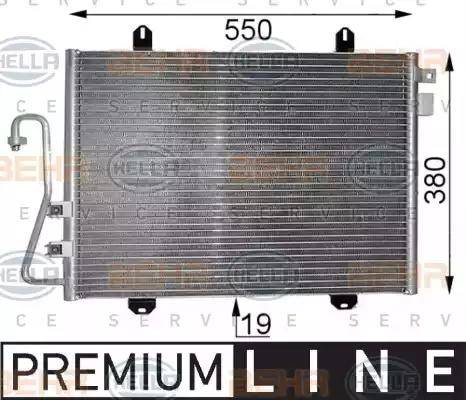 HELLA 8FC 351 037-541 - Lauhdutin, ilmastointilaite inparts.fi