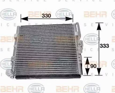 HELLA 8FC 351 037-011 - Lauhdutin, ilmastointilaite inparts.fi