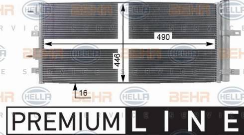 HELLA 8FC 351 100-751 - Lauhdutin, ilmastointilaite inparts.fi