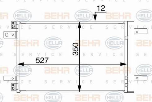 HELLA 8FC 351 345-124 - Lauhdutin, ilmastointilaite inparts.fi