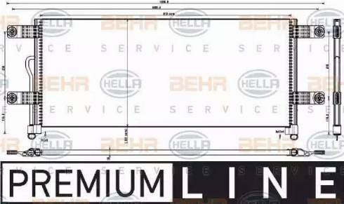 HELLA 8FC 351 343-231 - Lauhdutin, ilmastointilaite inparts.fi