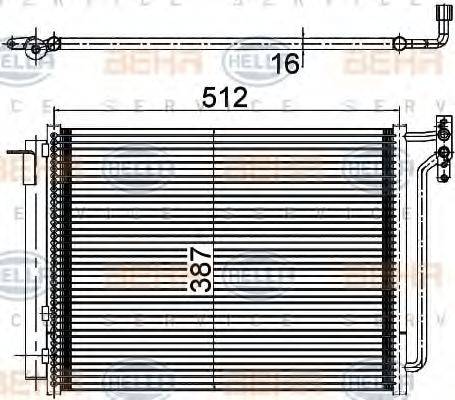 HELLA 8FC 351 309-541 - Lauhdutin, ilmastointilaite inparts.fi