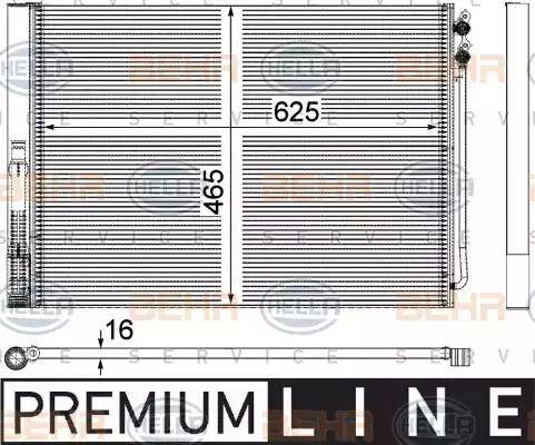 HELLA 8FC 351 309-141 - Lauhdutin, ilmastointilaite inparts.fi