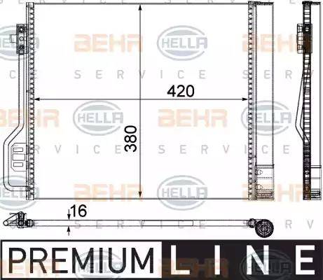 HELLA 8FC 351 304-291 - Lauhdutin, ilmastointilaite inparts.fi