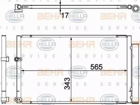 HELLA 8FC 351 304-781 - Lauhdutin, ilmastointilaite inparts.fi