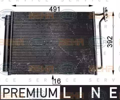 HELLA 8FC 351 300-631 - Lauhdutin, ilmastointilaite inparts.fi