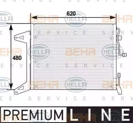 HELLA 8FC 351 300-051 - Lauhdutin, ilmastointilaite inparts.fi