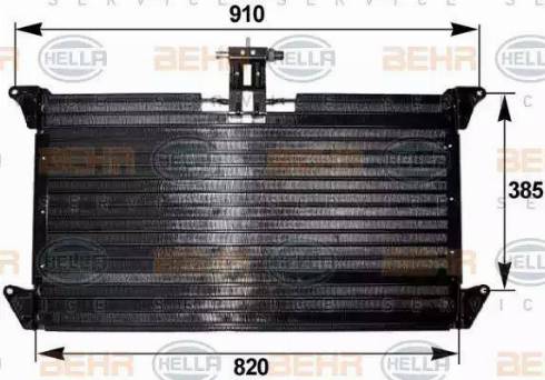 HELLA 8FC 351 300-181 - Lauhdutin, ilmastointilaite inparts.fi