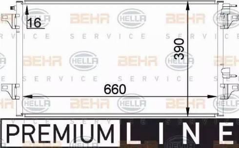 HELLA 8FC 351 300-341 - Lauhdutin, ilmastointilaite inparts.fi