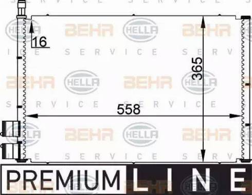 HELLA 8FC 351 300-351 - Lauhdutin, ilmastointilaite inparts.fi