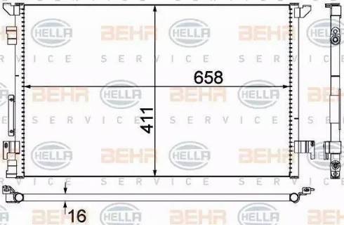 HELLA 8FC 351 300-304 - Lauhdutin, ilmastointilaite inparts.fi