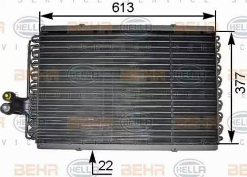 HELLA 8FC 351 301-461 - Lauhdutin, ilmastointilaite inparts.fi