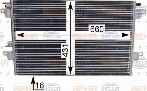 HELLA 8FC 351 301-634 - Lauhdutin, ilmastointilaite inparts.fi