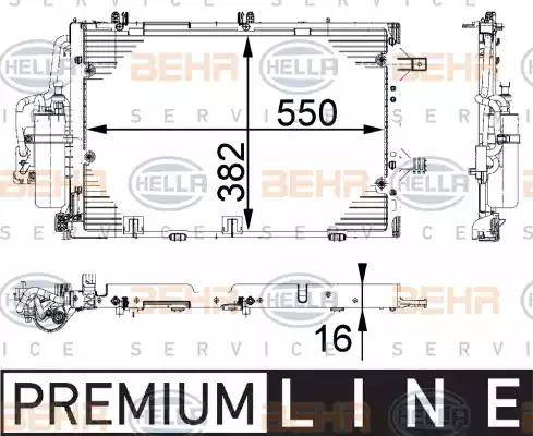 HELLA 8FC 351 301-191 - Lauhdutin, ilmastointilaite inparts.fi