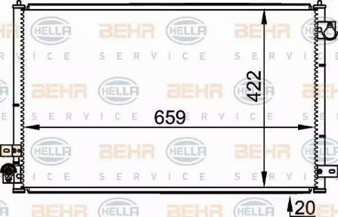 HELLA 8FC 351 301-231 - Lauhdutin, ilmastointilaite inparts.fi