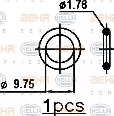 HELLA 8FC 351 301-741 - Lauhdutin, ilmastointilaite inparts.fi