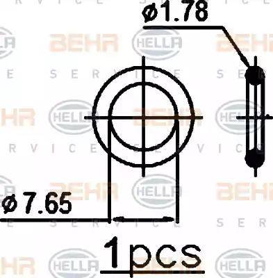 HELLA 8FC 351 301-741 - Lauhdutin, ilmastointilaite inparts.fi