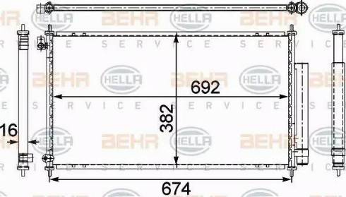 HELLA 8FC 351 303-681 - Lauhdutin, ilmastointilaite inparts.fi