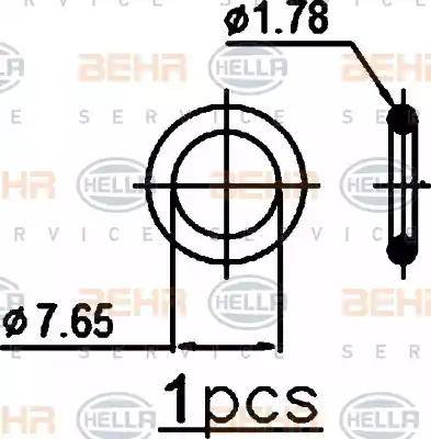 HELLA 8FC 351 319-411 - Lauhdutin, ilmastointilaite inparts.fi