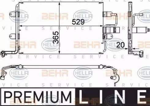 HELLA 8FC 351 318-581 - Lauhdutin, ilmastointilaite inparts.fi