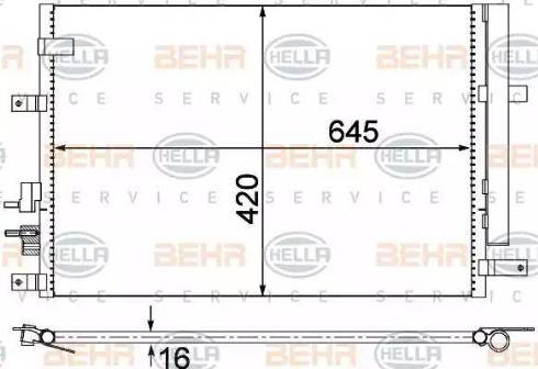 HELLA 8FC 351 318-394 - Lauhdutin, ilmastointilaite inparts.fi